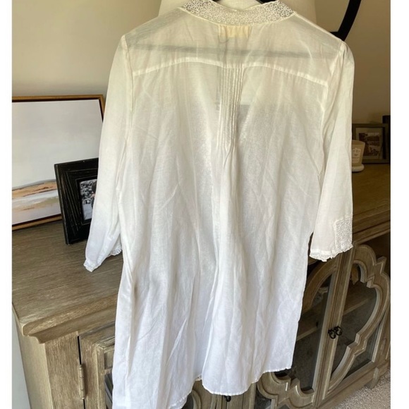 4 Love and Liberty x Johnny Was NWT Silk Sheer Blouse Dress Beach Cover Up - Picture 3 of 5